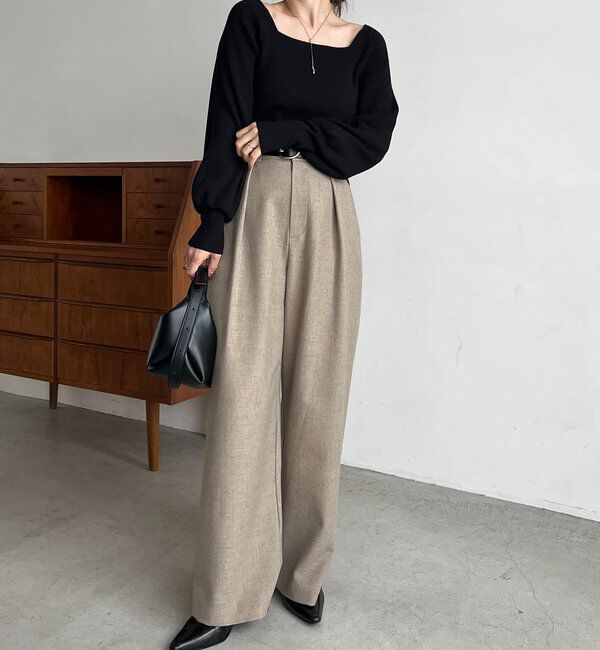  「スクエアパフニット」|ニット・セーター|