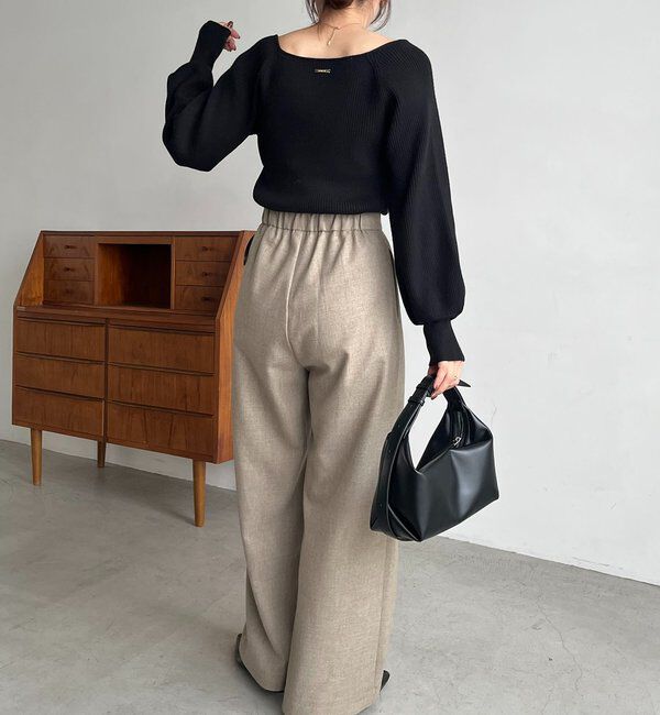  「スクエアパフニット」|ニット・セーター|