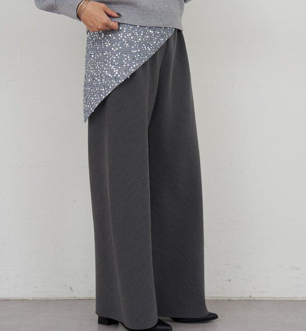  「ダブルクロスワイドパンツ」|チノ|