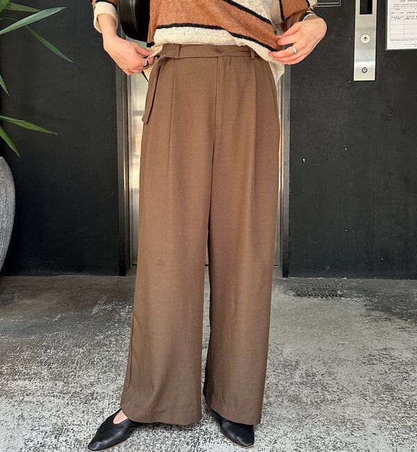  「ダブルタックワイドパンツ」|チノ|