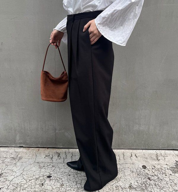  「ダブルタックワイドパンツ」|チノ|