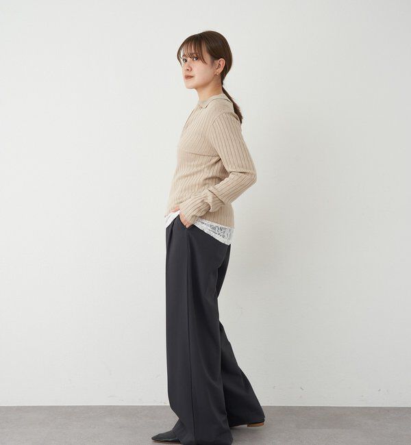  「【インフルエンサー＠tsuru00コラボ】3タックスラックスパンツ」|チノ|