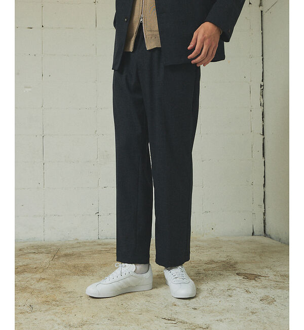 ABAHOUSE「【セットアップ対応】ウーリーカルゼ インタックパンツ」|その他|チャコールグレー