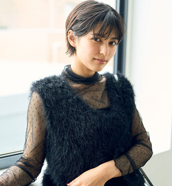 Rouge vif「ドットチュールシアータートル」|Tシャツ・カットソー|