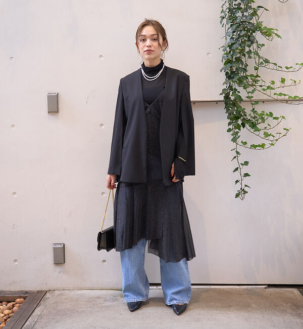 Rouge vif「シアーラメチュールキャミワンピース」|ワンピース|