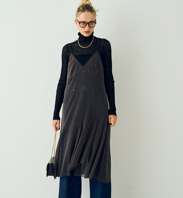 Rouge vif「シアーラメチュールキャミワンピース」|ワンピース|