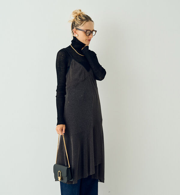 Rouge vif「シアーラメチュールキャミワンピース」|ワンピース|