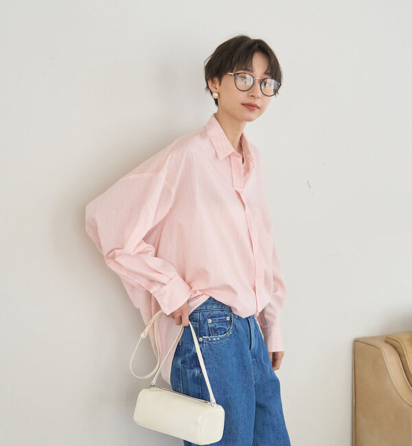 Rouge vif「バックドレープストライプシャツ」|シャツ・ブラウス|