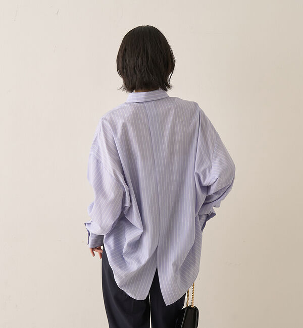 Rouge vif「バックドレープストライプシャツ」|シャツ・ブラウス|