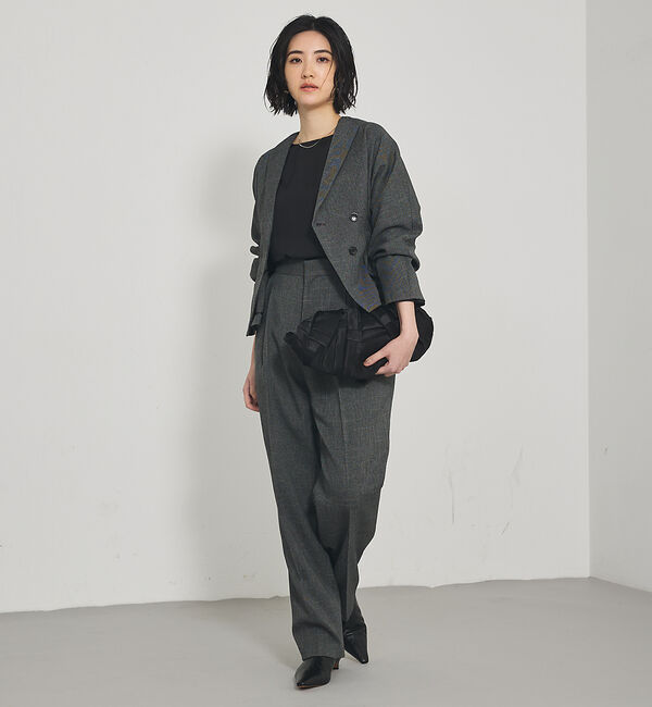 qualite「ブライトツイルベルブラウス」|シャツ・ブラウス|