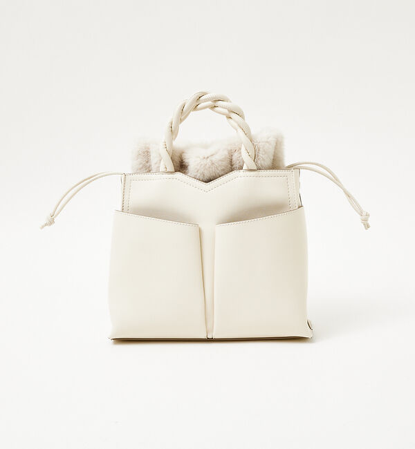 LOWELL things「TWISTE/ダブルポケットファー2WAYトート M」|ショルダー・メッセンジャー|