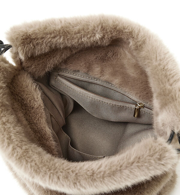 LOWELL things「TWISTE/ダブルポケットファー2WAYトート M」|ショルダー・メッセンジャー|