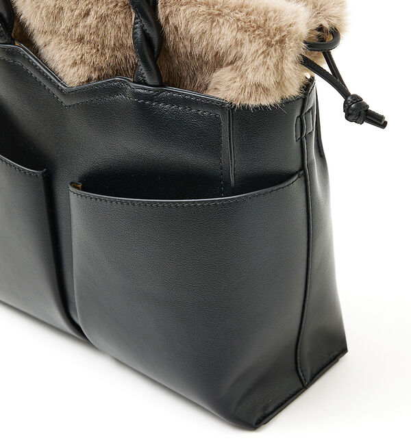 LOWELL things「TWISTE/ダブルポケットファー2WAYトート M」|ショルダー・メッセンジャー|