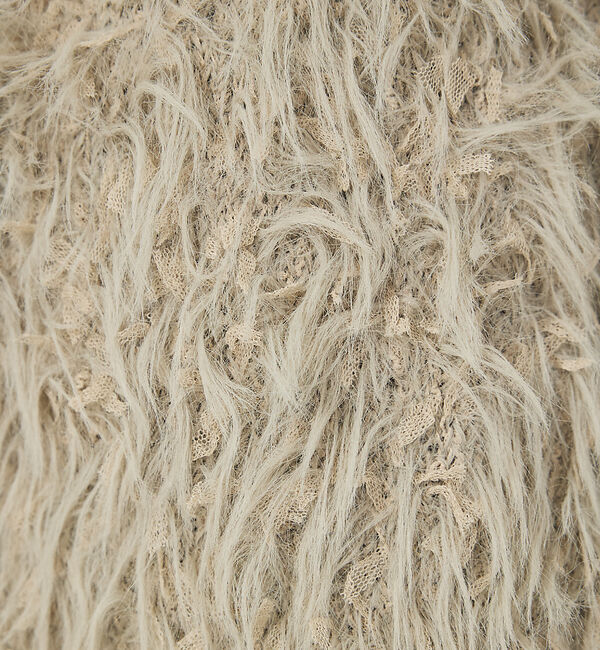 abahouse mavie「フェザーチュールヤーンニットベスト」|ベスト・ジレ|