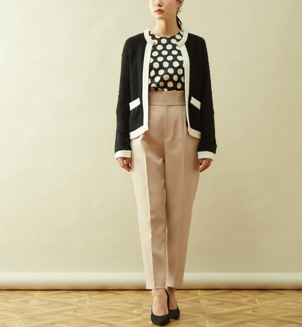  「20THボリュームパールニットジャケット」|カーディガン|