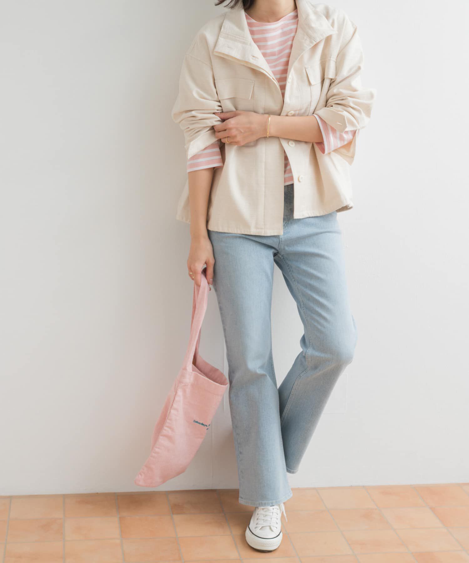 URBAN RESEARCH DOORS「ストレッチフレアデニムパンツ」|デニム|