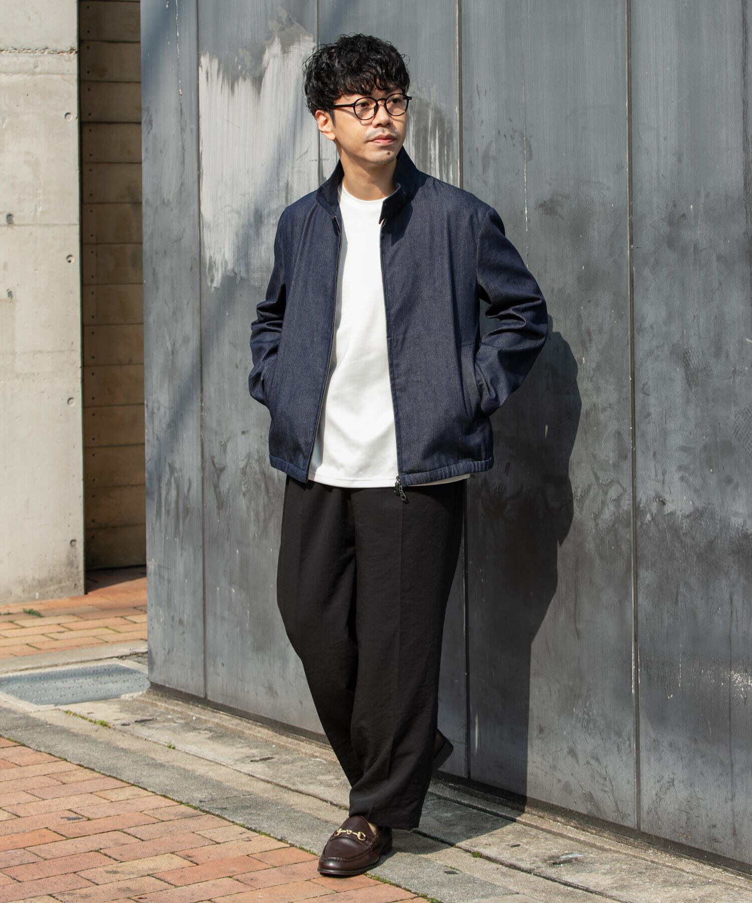 URBAN RESEARCH ROSSO「『WEB限定』デニムスタンドブルゾン」|ブルゾン・スタジャン|