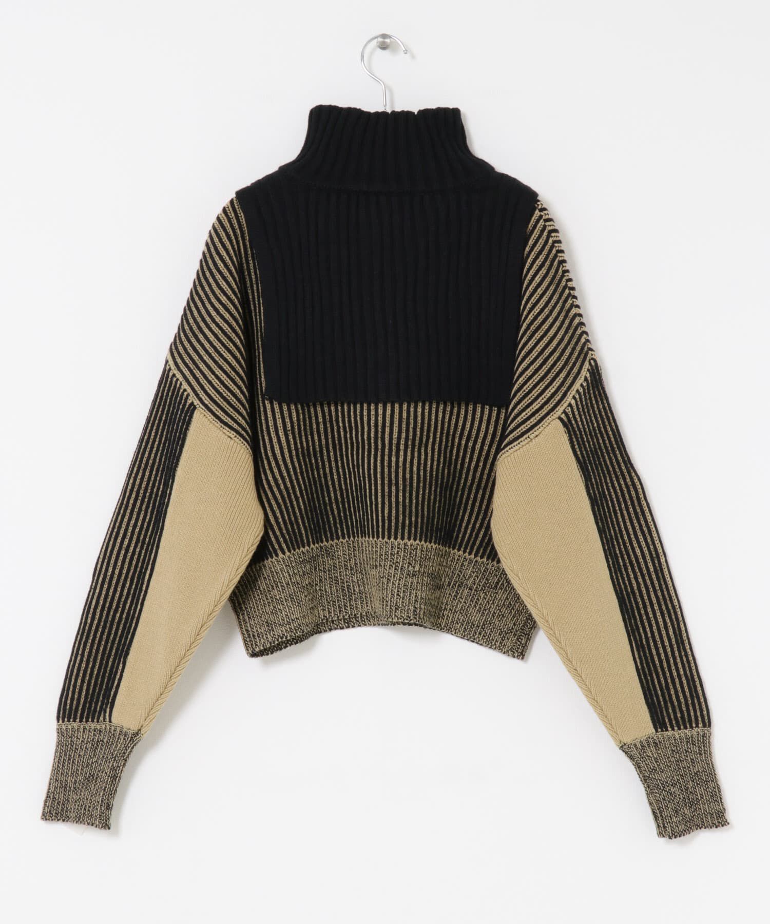  「レイヤードハーフZIPニット」|ニット・セーター|