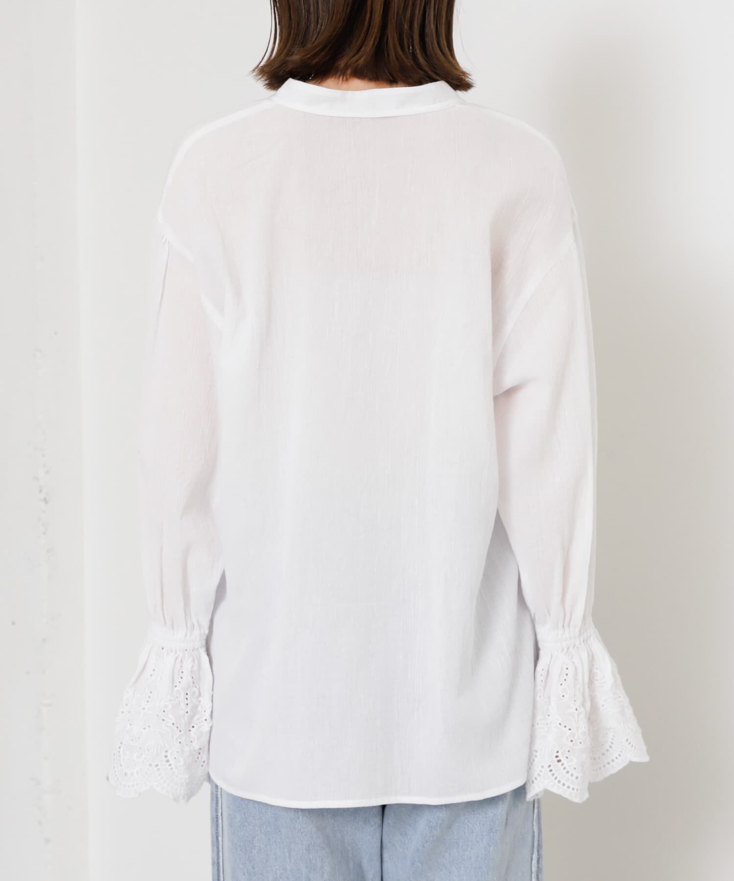 SENSE OF PLACE by URBAN RESEARCH「スカラップレースヨウリュウブラウス」|シャツ・ブラウス|