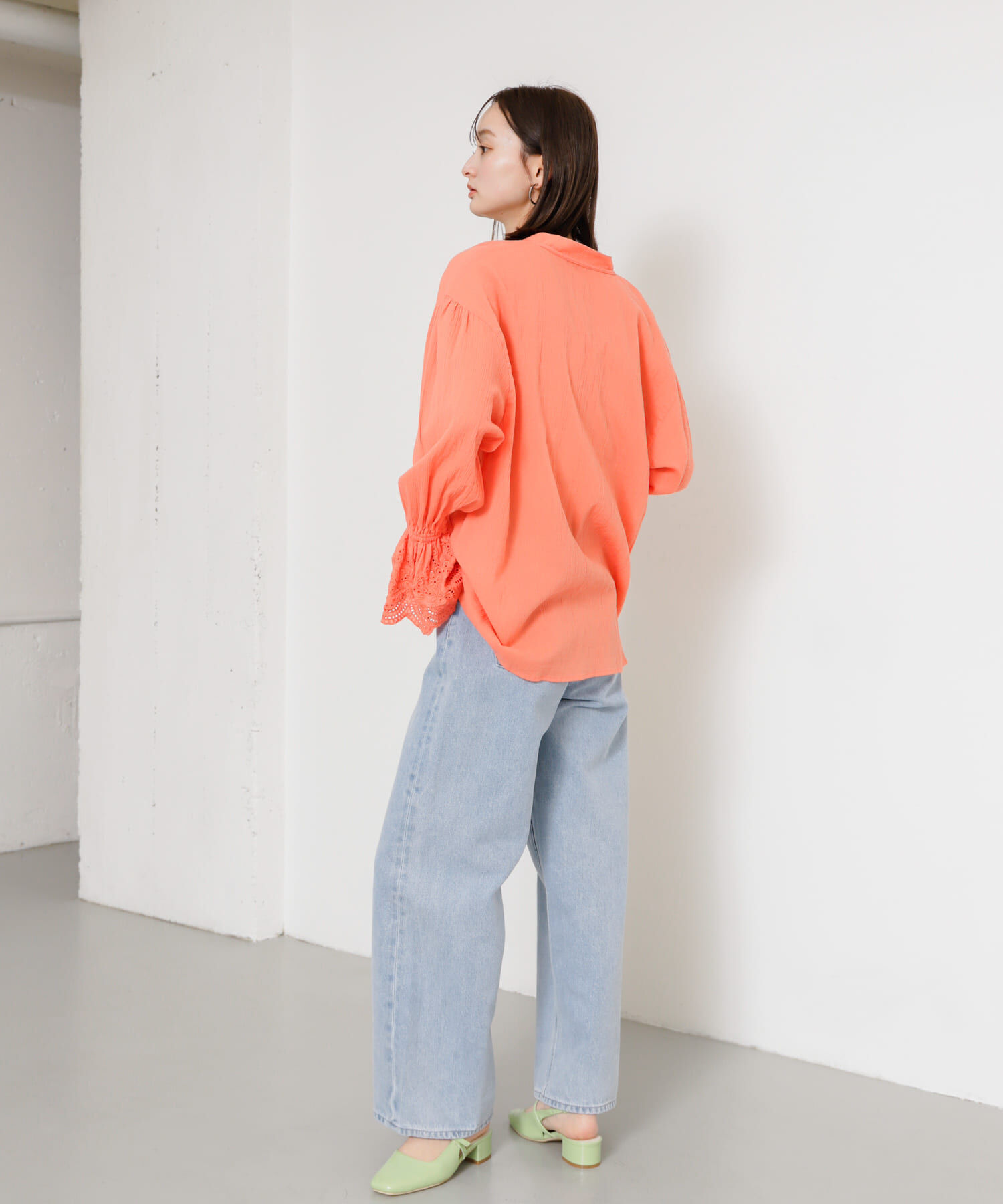 SENSE OF PLACE by URBAN RESEARCH「スカラップレースヨウリュウブラウス」|シャツ・ブラウス|