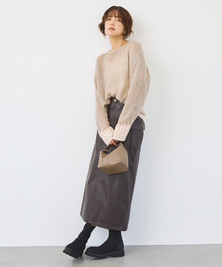 AMERICAN HOLIC「モヘアライク配色ニットプルオーバー」|ニット・セーター|