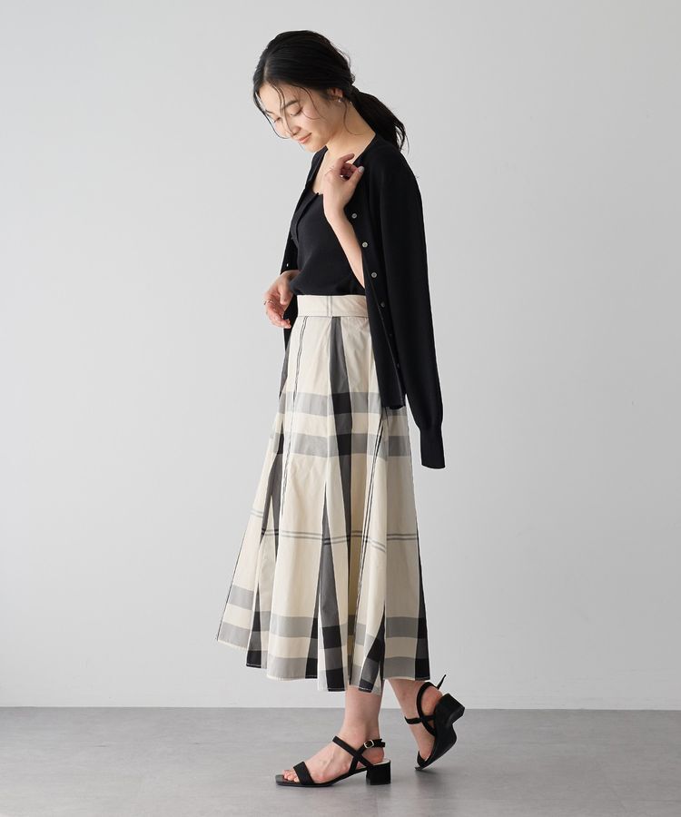 YECCA VECCA「【UVカット/マシンウォッシャブル】アンサンブルニット」|カーディガン|