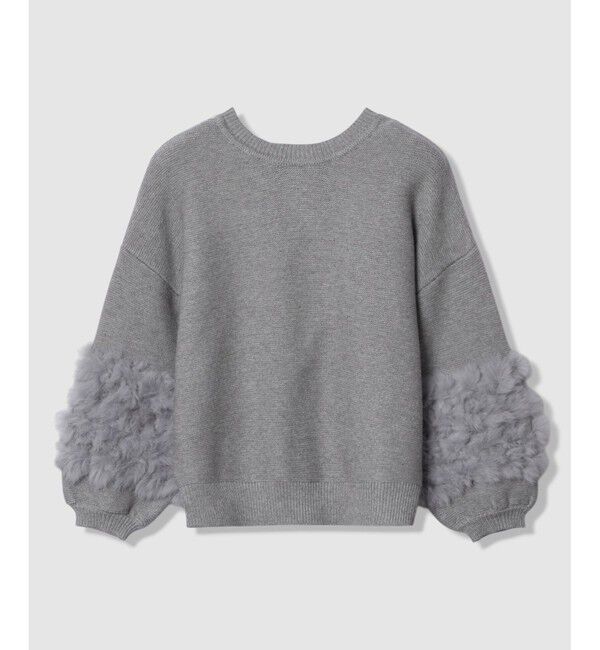 allureville「ラビットカフクレイジー釦2WAYプルオーバー」|ニット・セーター|