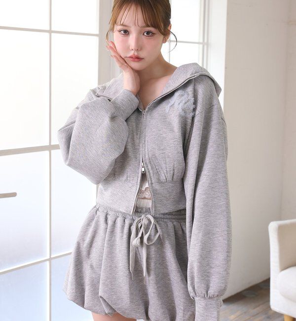  「チュールロゴパーカー」|プルオーバー|