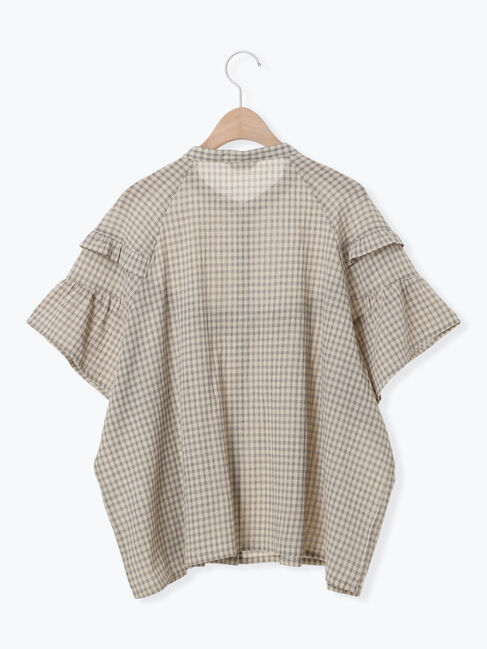 Samansa Mos2「フリル切替ブラウス」|シャツ・ブラウス|