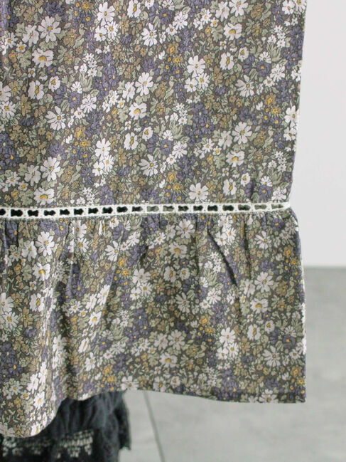 Samansa Mos2「【WEB限定】胸元配色花柄ワンピース」|ワンピース|