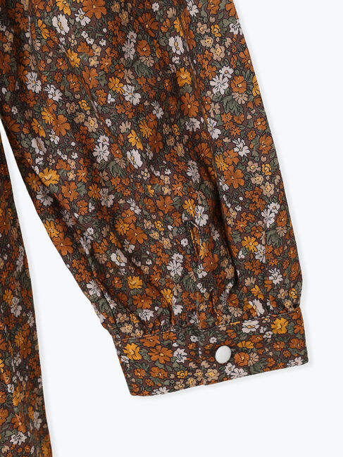 Samansa Mos2「【WEB限定】胸元配色花柄ワンピース」|ワンピース|