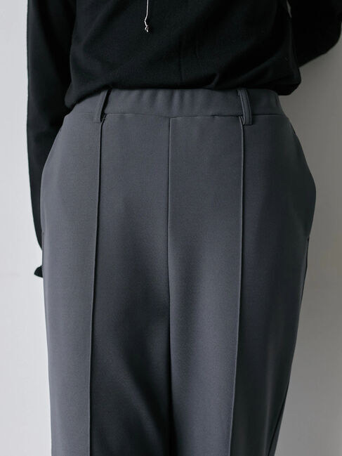 Samansa Mos2 blue「カットジョーゼット裏ボンディングパンツ」|その他|