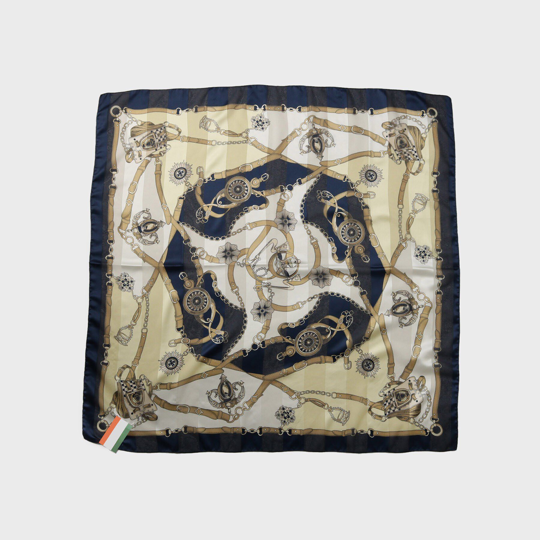 UNTITLED「【手洗い／88cm正方形】シアー素材チェーン柄スカーフ」|バンダナ・スカーフ|