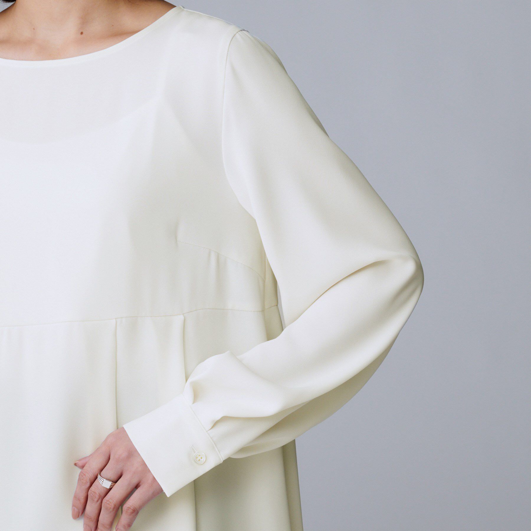 UNTITLED「【洗える/重ね着/フォーマル】レイヤード ペプラムブラウス」|シャツ・ブラウス|