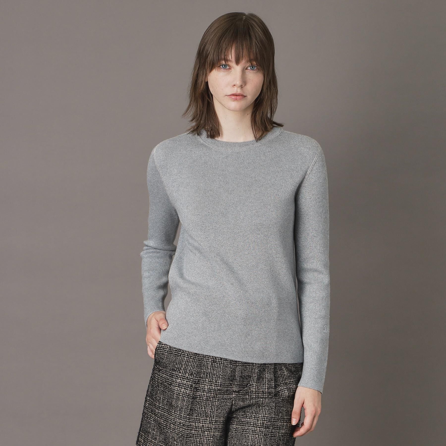 DRESSTERIOR「【ウォッシャブル】ラメコットンカシミヤニット」|ニット・セーター|