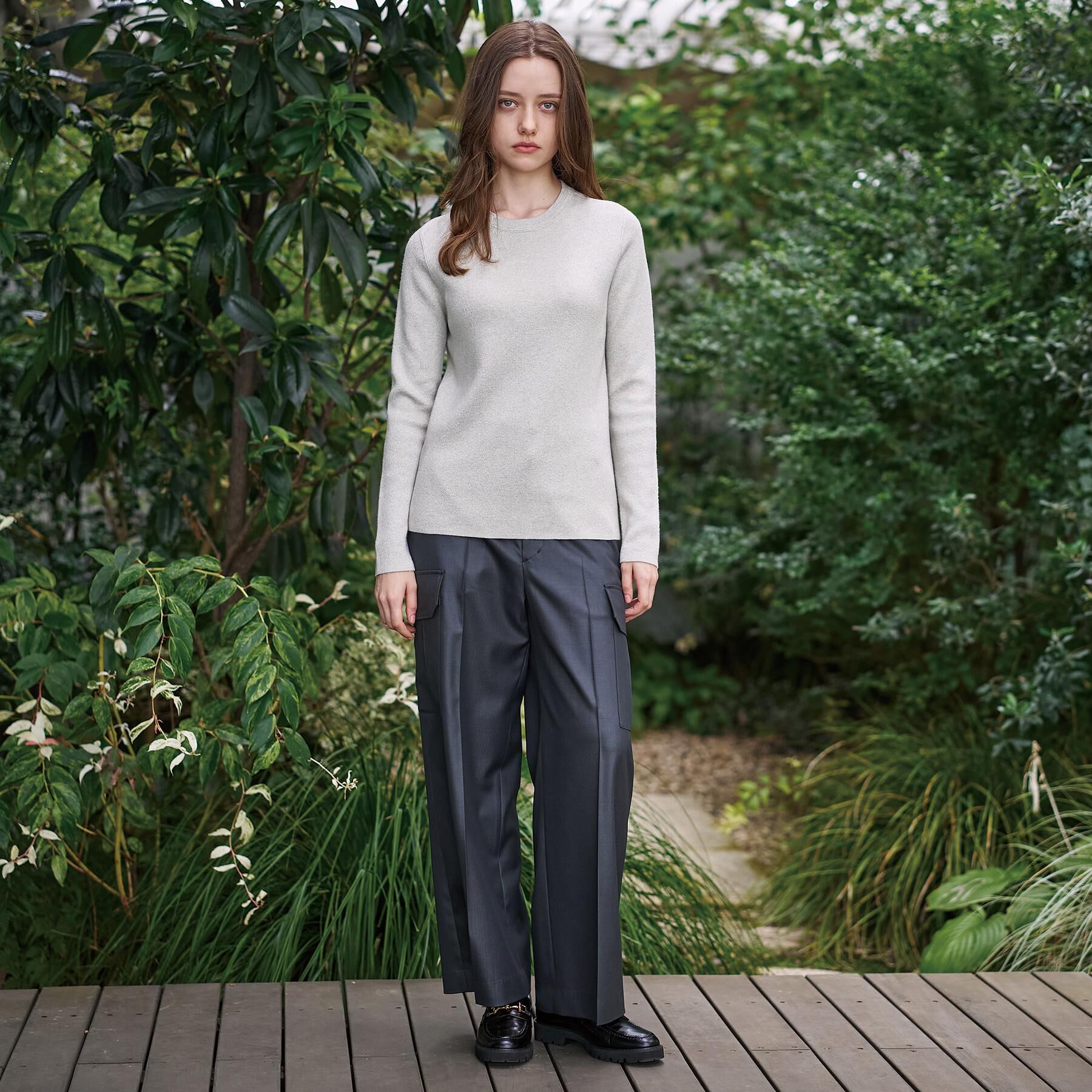 DRESSTERIOR「【ウォッシャブル】ラメコットンカシミヤニット」|ニット・セーター|