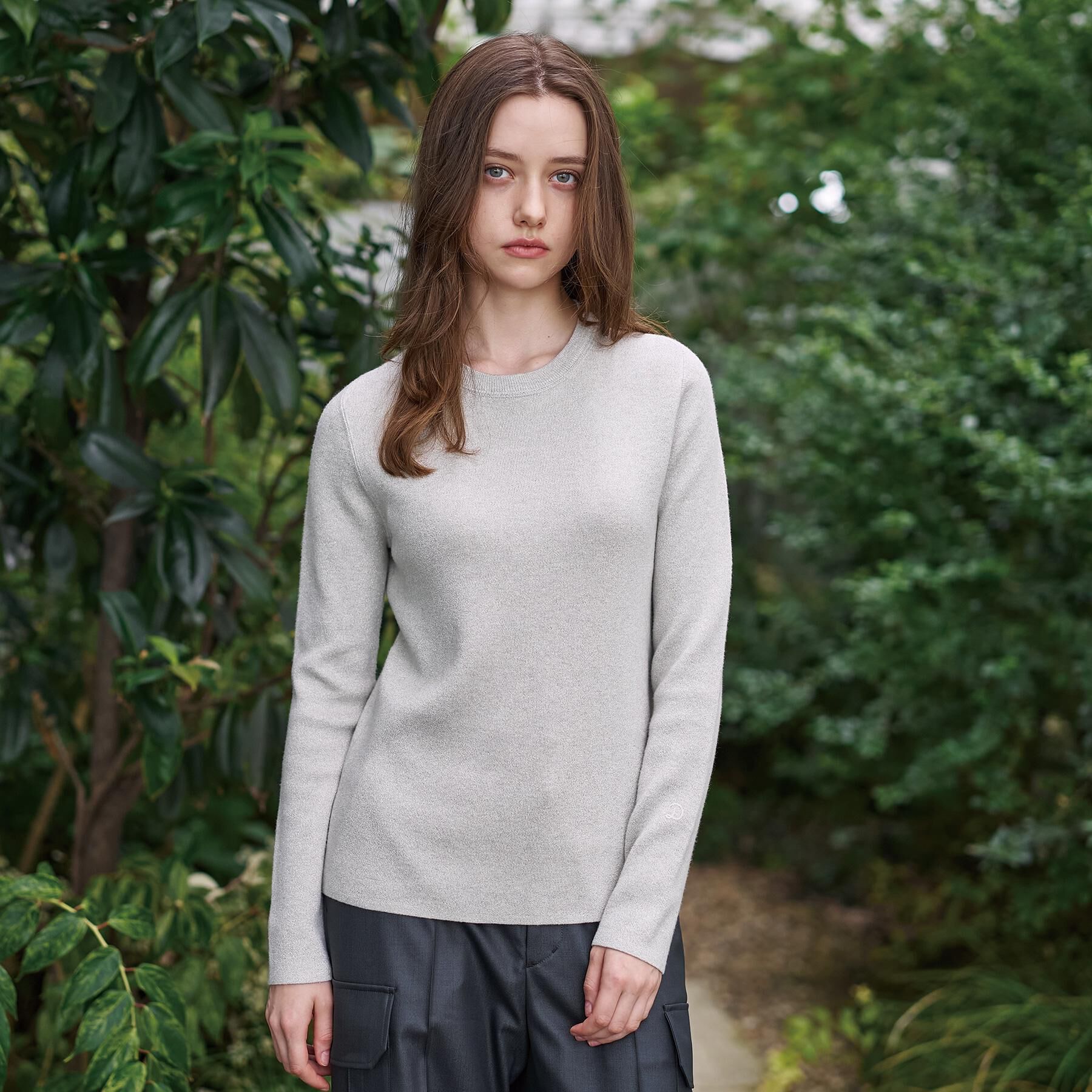 DRESSTERIOR「【ウォッシャブル】ラメコットンカシミヤニット」|ニット・セーター|