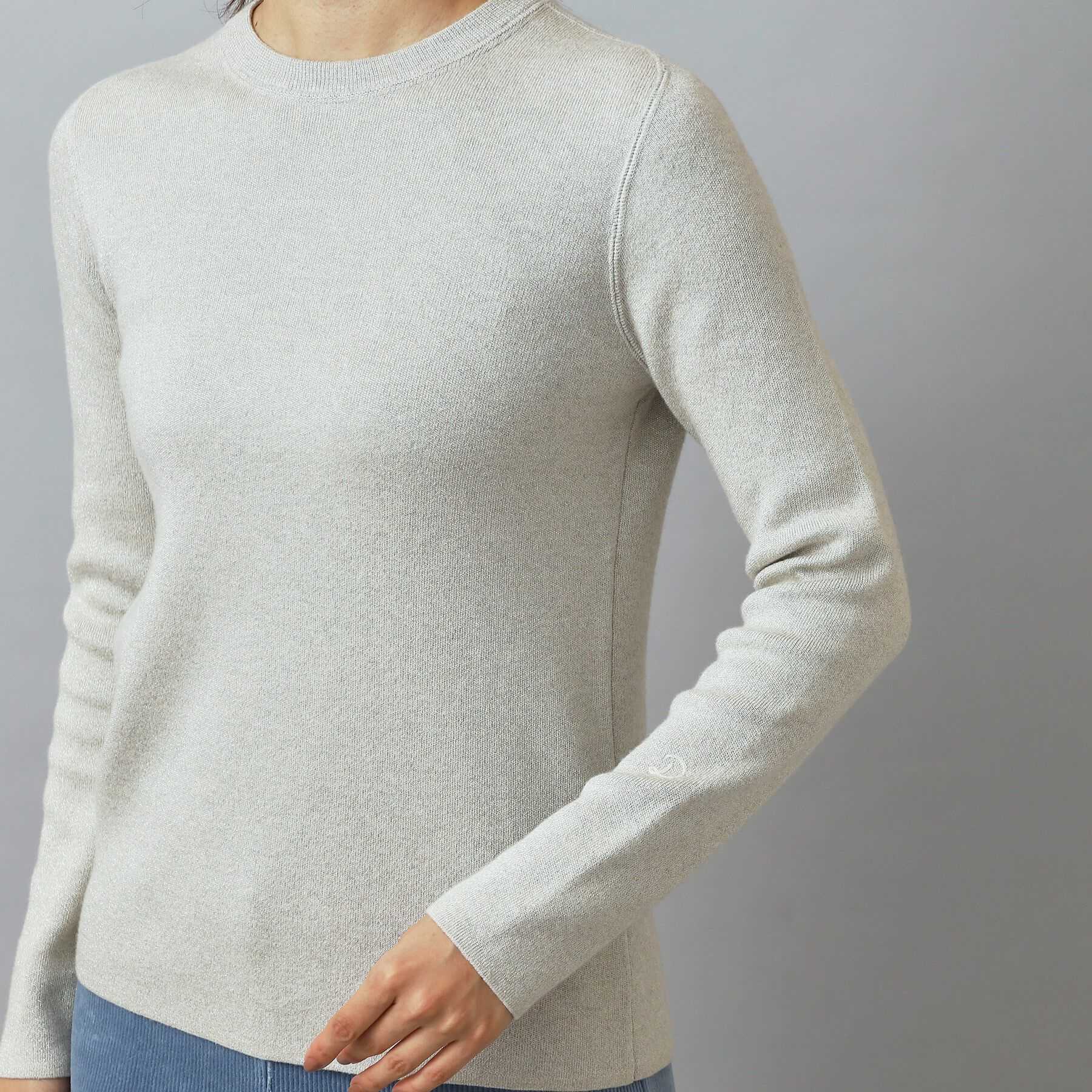 DRESSTERIOR「【ウォッシャブル】ラメコットンカシミヤニット」|ニット・セーター|