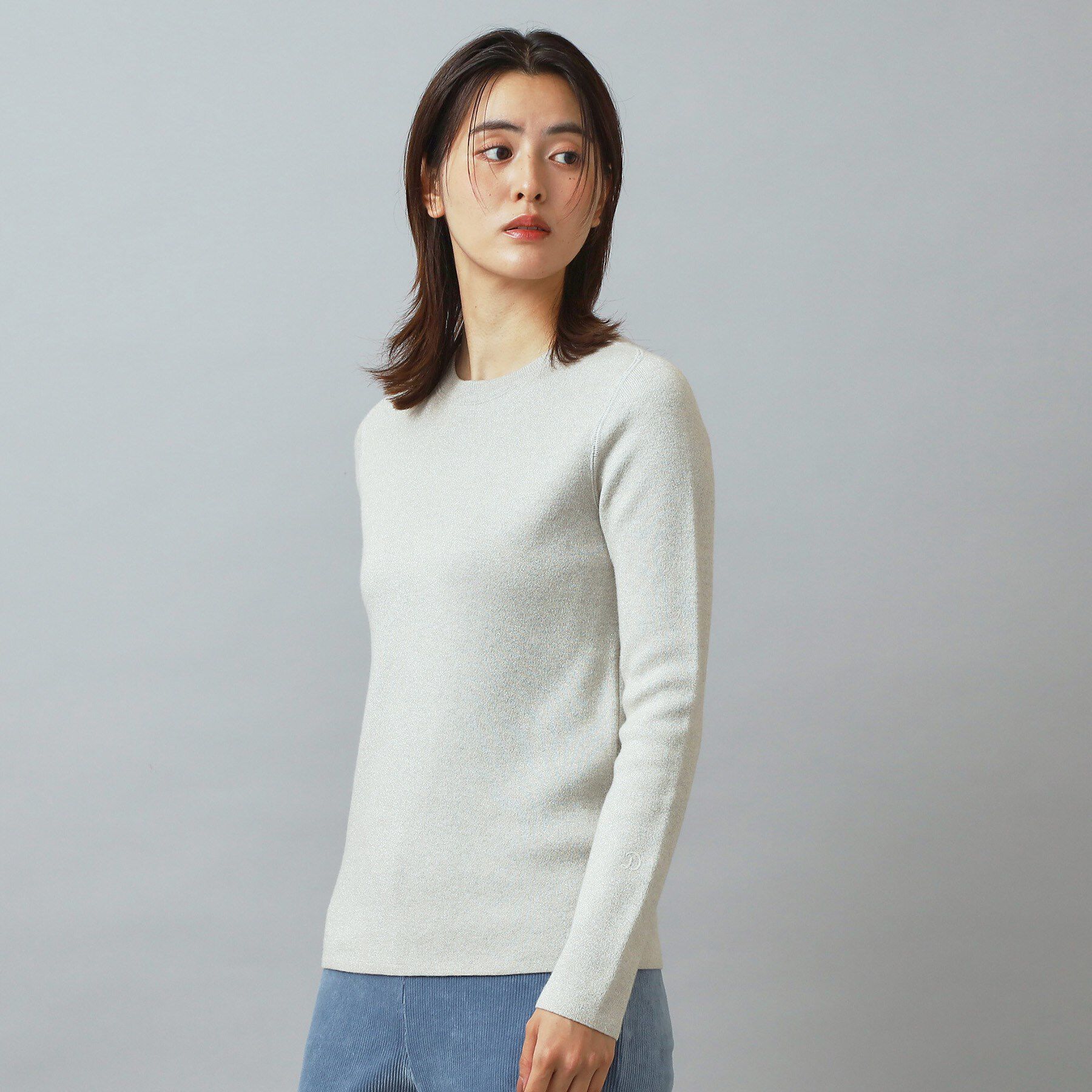 DRESSTERIOR「【ウォッシャブル】ラメコットンカシミヤニット」|ニット・セーター|