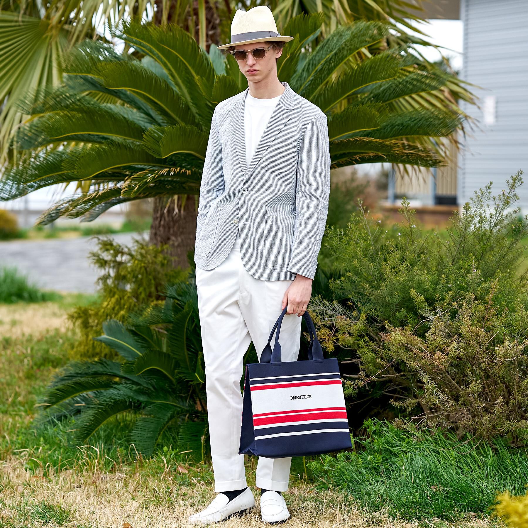 DRESSTERIOR「【吸湿速乾/セットアップ可/ウォッシャブル】COOLMAX シアサッカー サマージャケット」|テーラードジャケット|