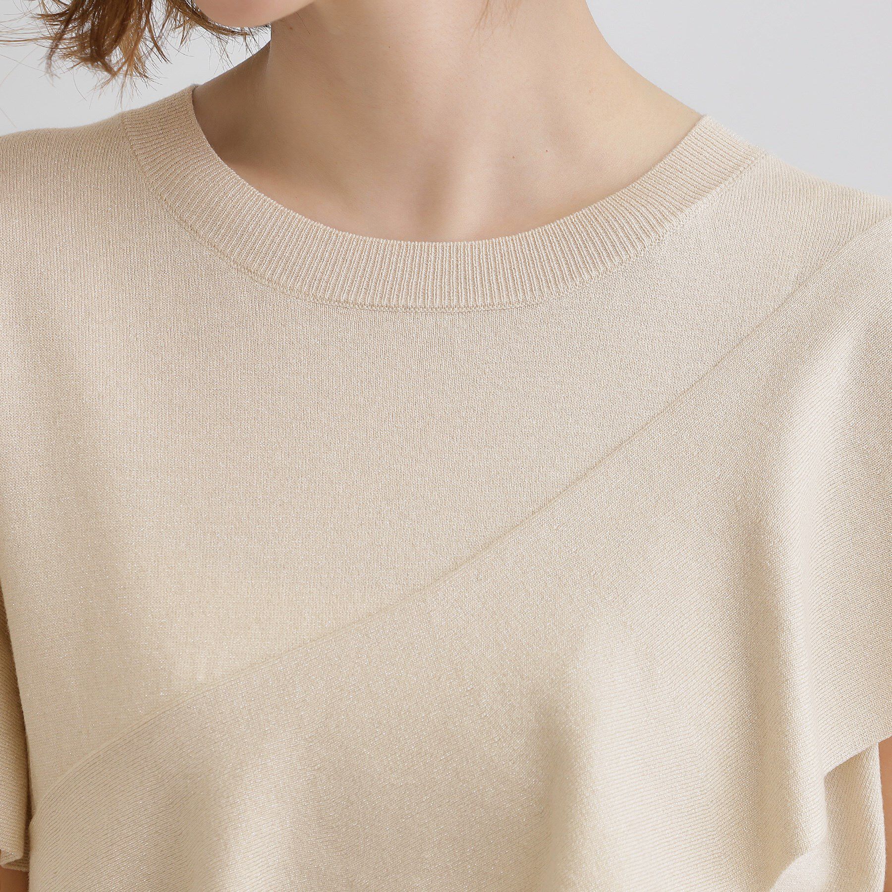 grove「アシメフレアニットプルオーバー」|ニット・セーター|