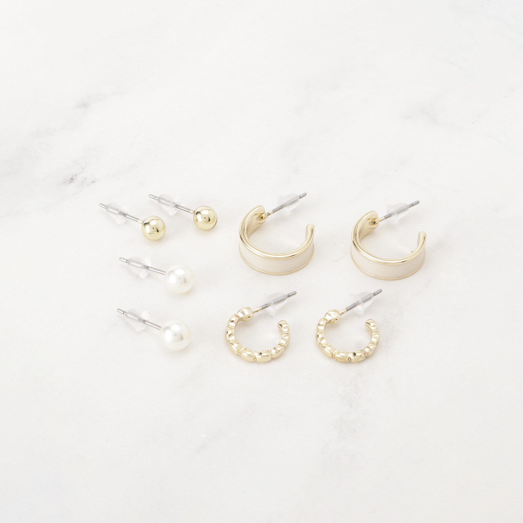 grove「エポピアス4セット」|ピアス|アイボリー(004)