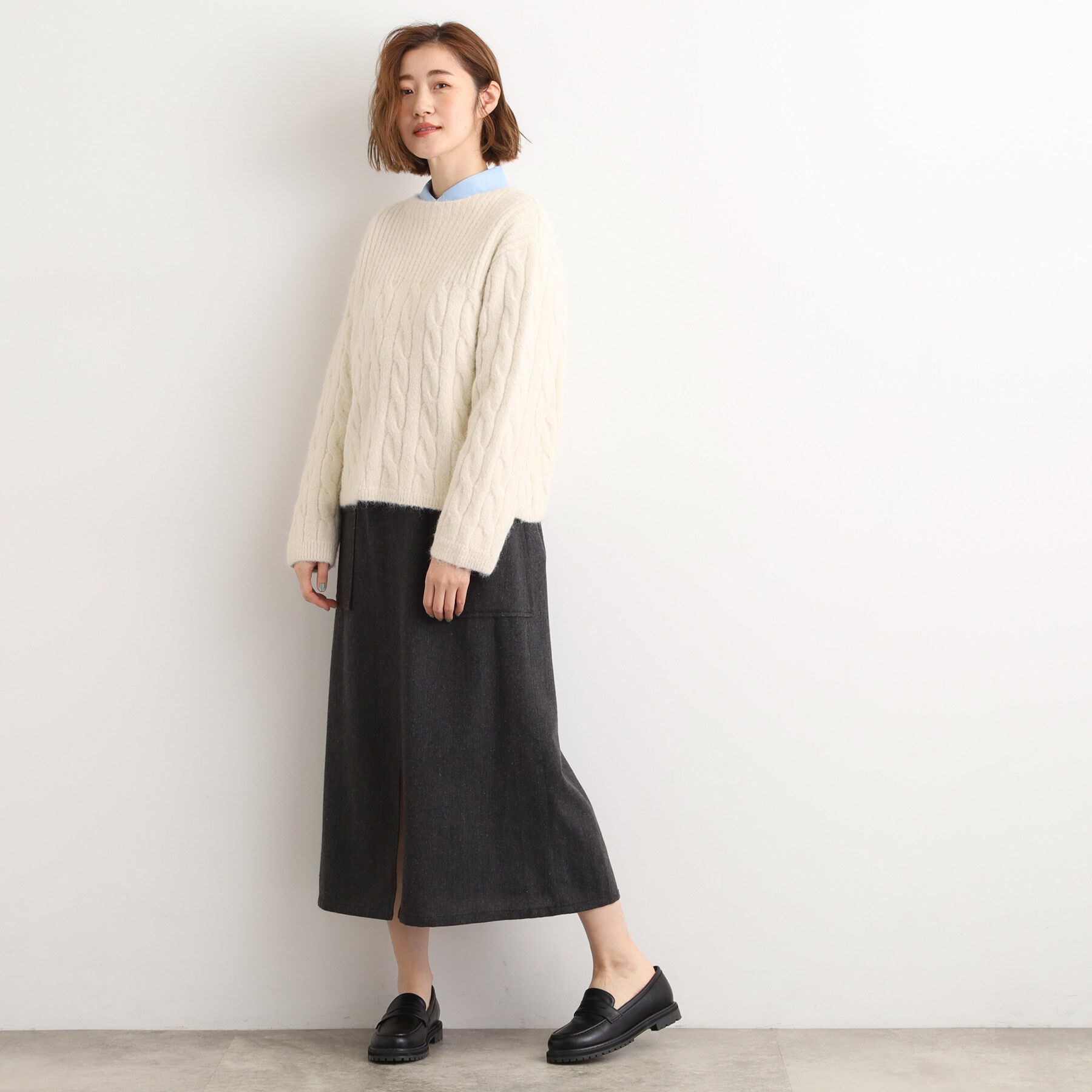 grove「クラシカルツイード Aラインスカート」|スカート|
