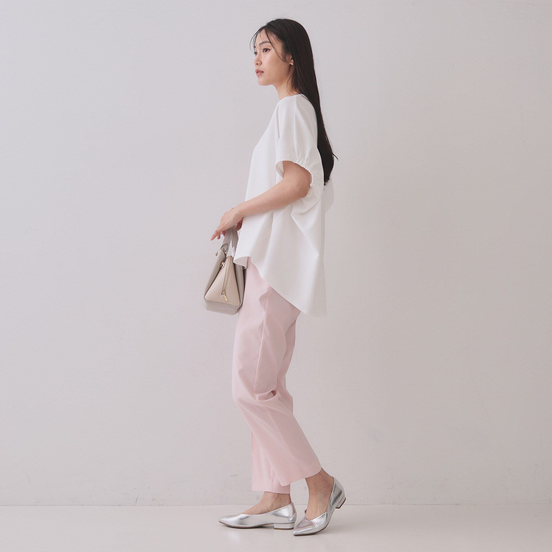 OPAQUE.CLIP「リラクシードルマンスリーブトップス【UV/吸水速乾/洗濯機洗い可】」|Tシャツ・カットソー|