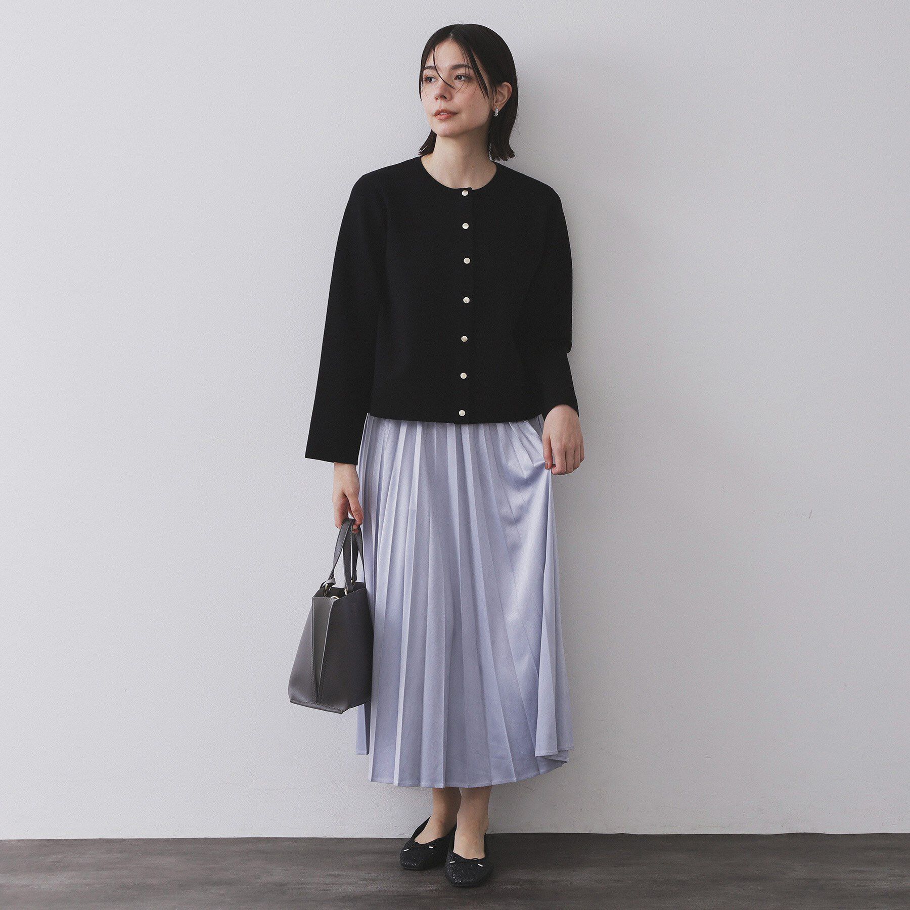 OPAQUE.CLIP「スナップボタンニットカーディガン【UVケア/洗濯機OK】《6col/S～LL》」|カーディガン|