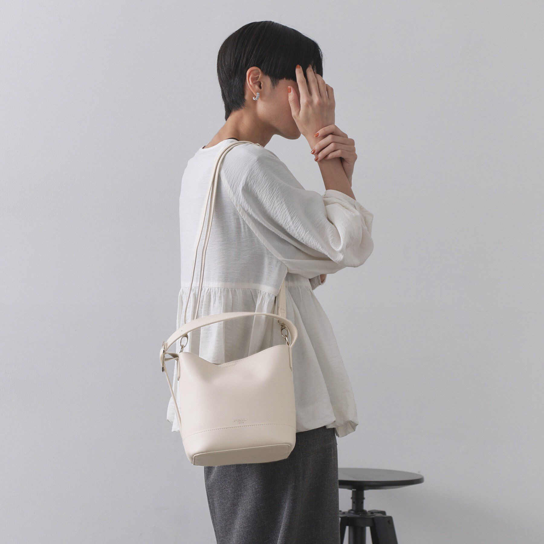 OPAQUE.CLIP「【3WAY】スムース合皮ミニショルダーバッグ」|ショルダー・メッセンジャー|