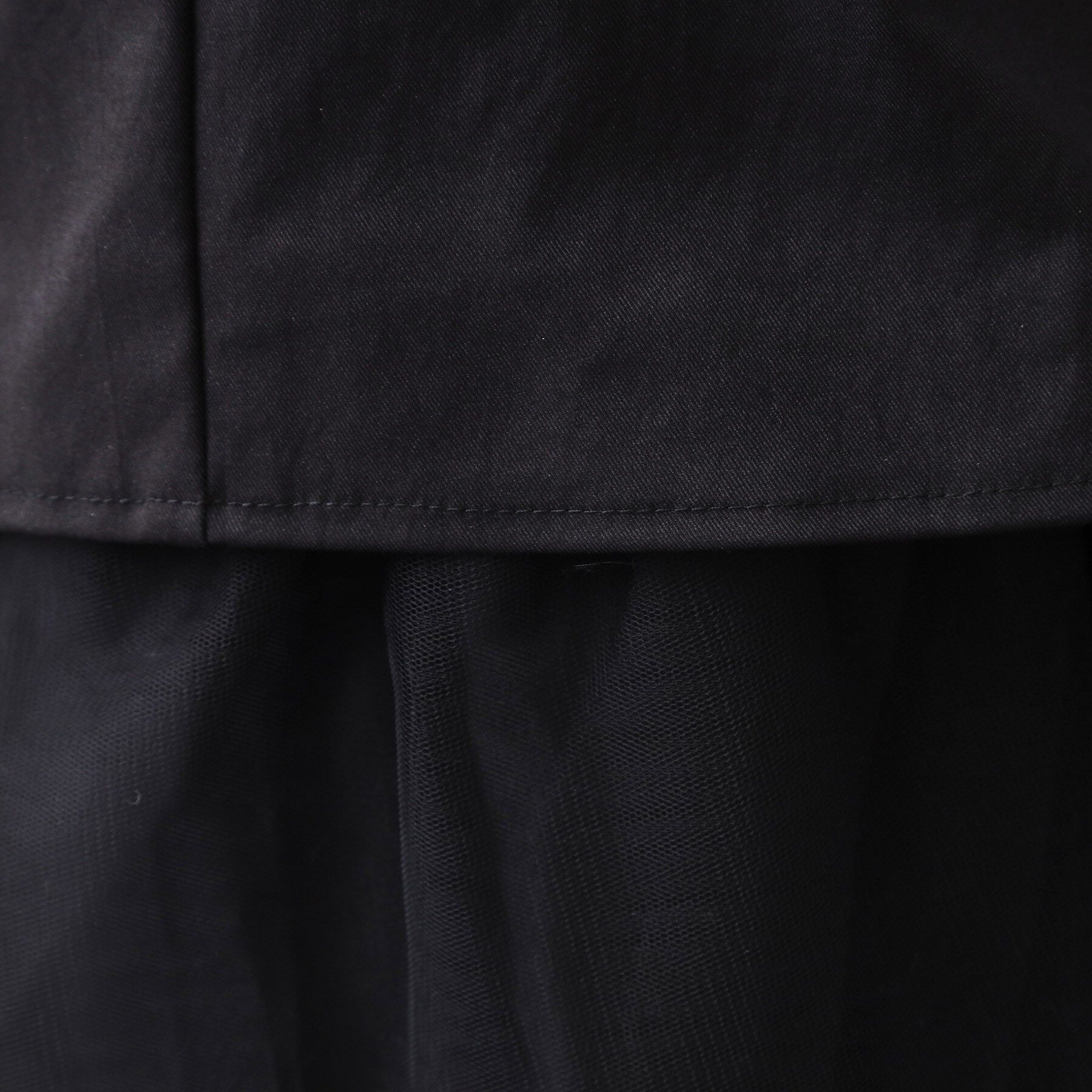 OPAQUE.CLIP「チュールドッキングデザインスカート【洗濯機OK】」|スカート|