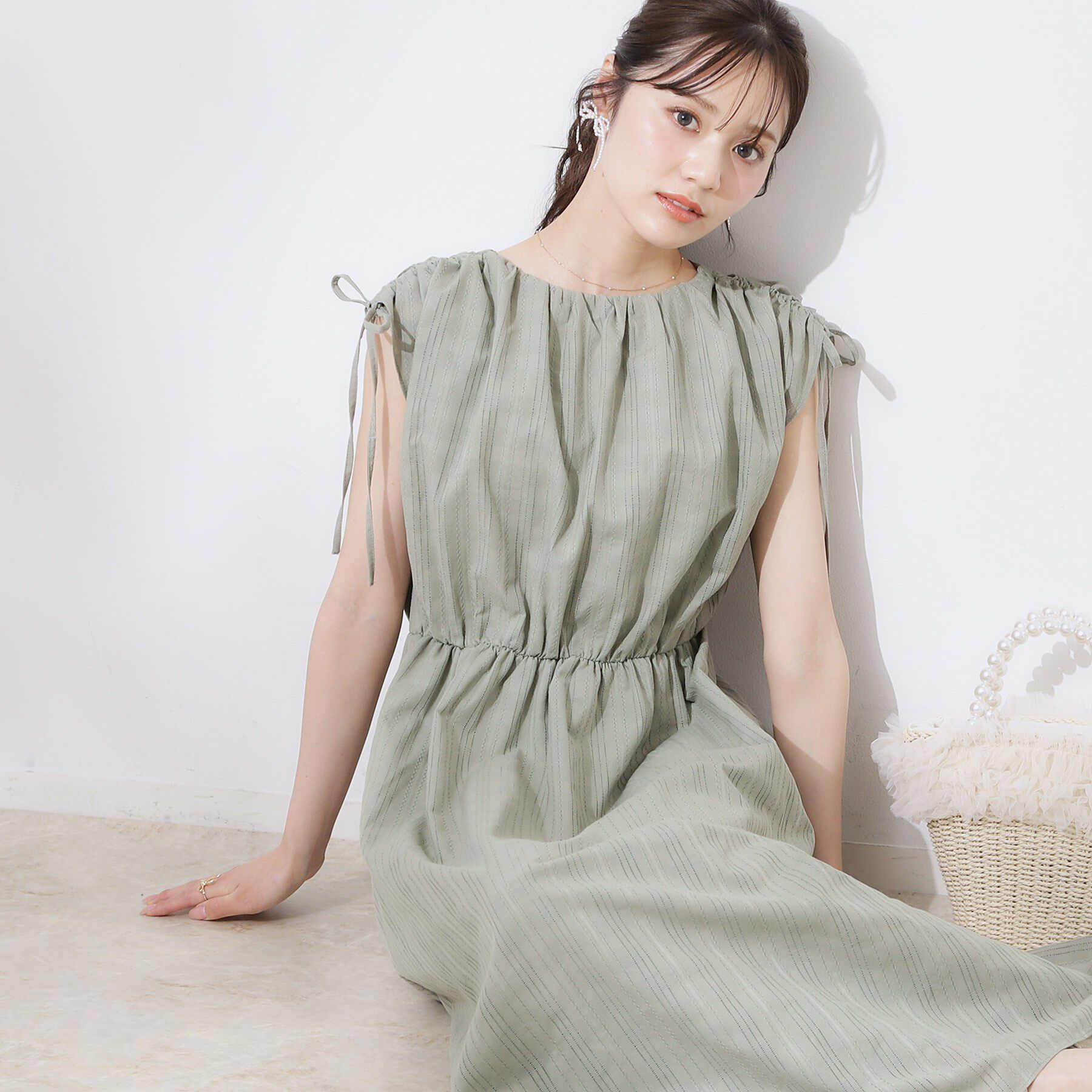 Couture broach「【大人可愛い】カラミチェック サマードレス」|ワンピース|