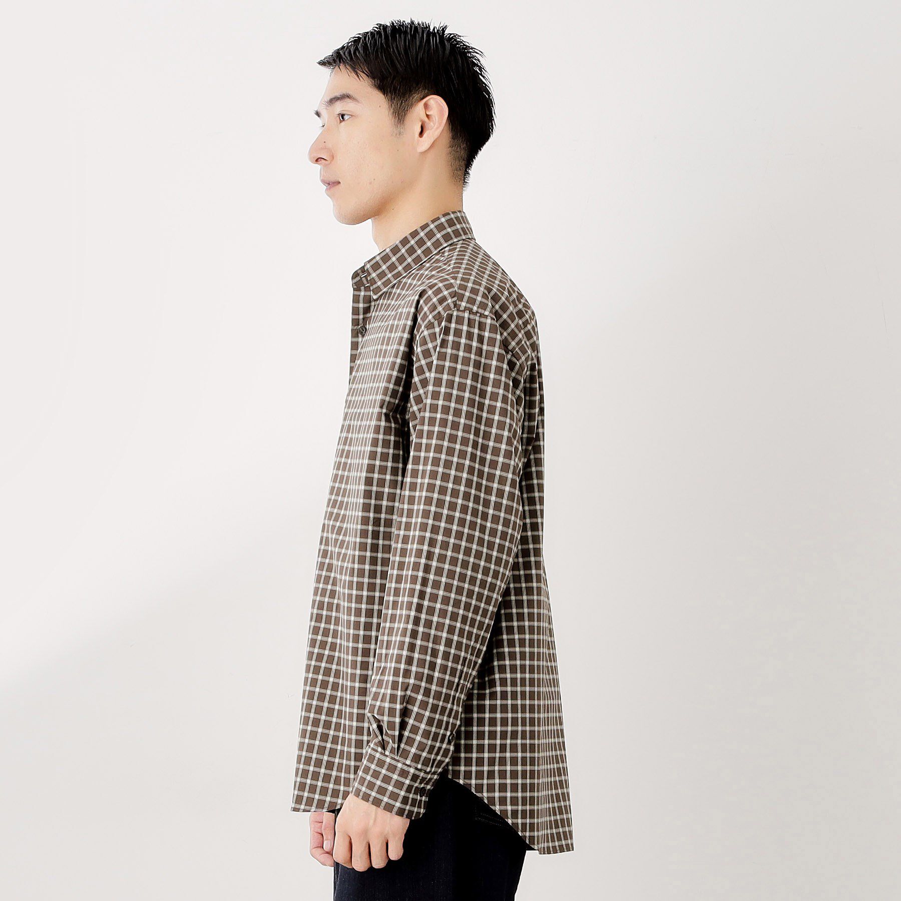 THE SHOP TK「チェック＆ストライプ アソート長袖シャツ【洗濯機OK】」|シャツ・ブラウス|