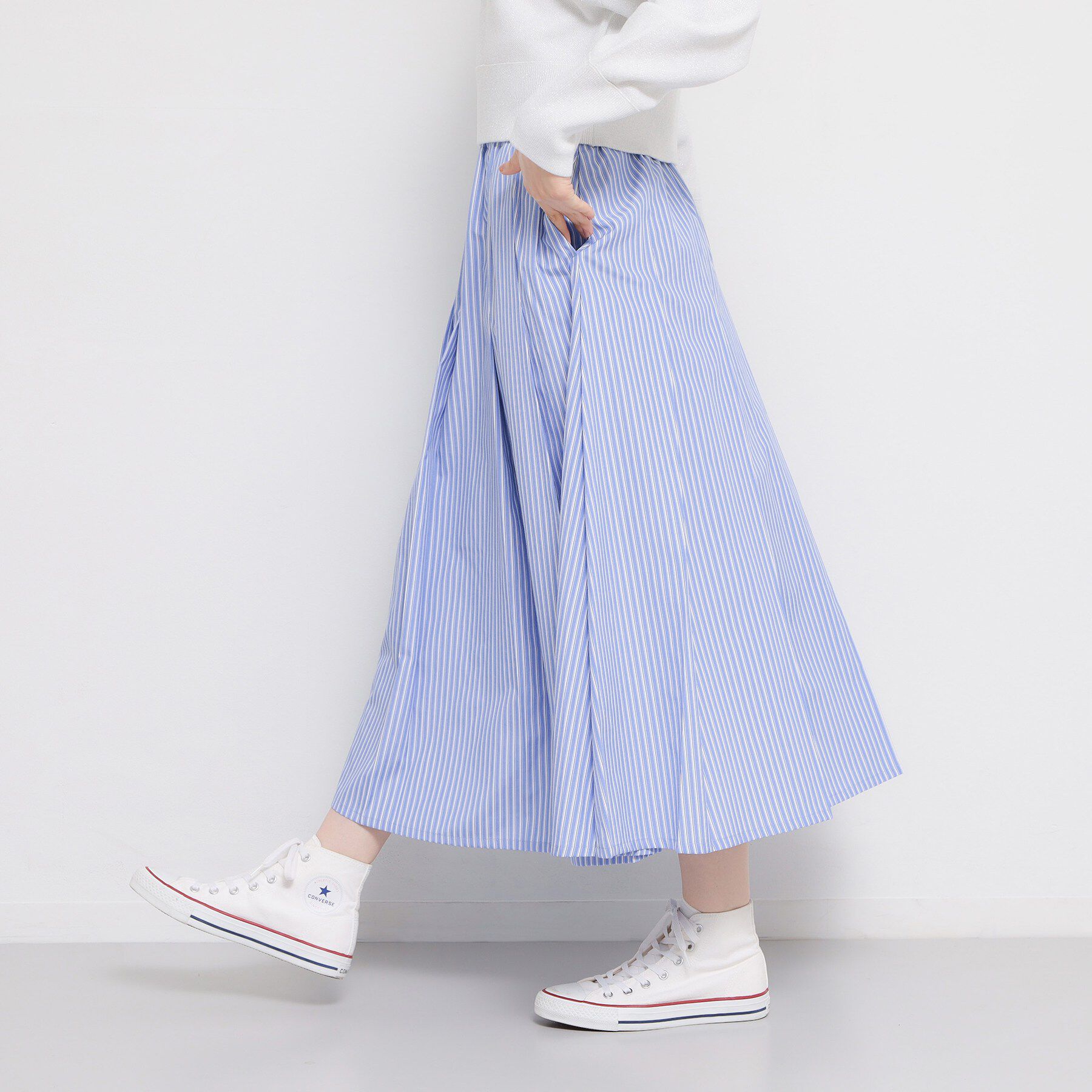 THE SHOP TK「ストライプアソートスカート」|スカート|